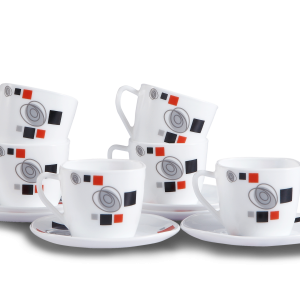 12PCS Square Cup and Dish Cover