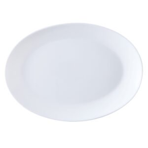 Flat oval plate 13.0'