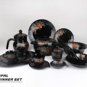72 PCS black dinner set(Round)